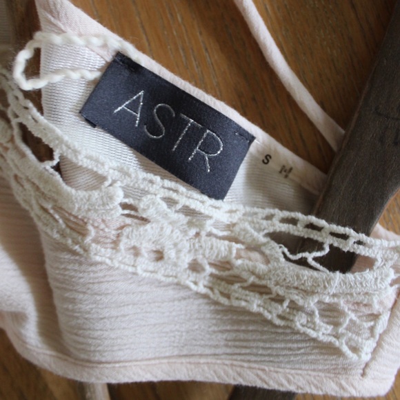 ASTR Ecru Cream Sleeveless High Low Sleeveless Boho Tank Dress Small - Picture 7 of 7